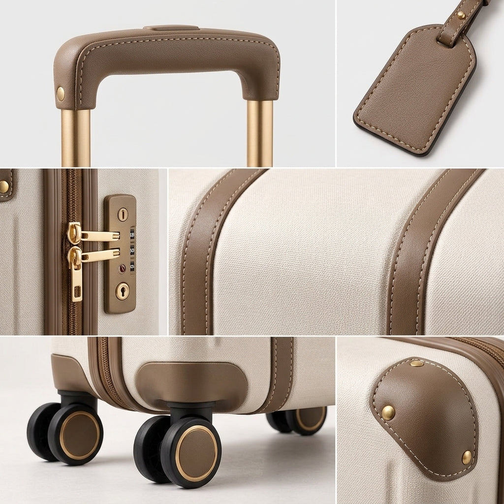Vintage-Inspired Carry-On Spinner