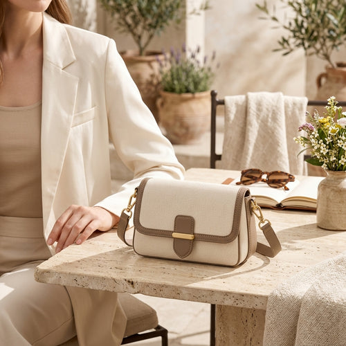 Compact Flap Crossbody Bag