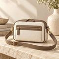 Zip-Front Camera Crossbody Bag