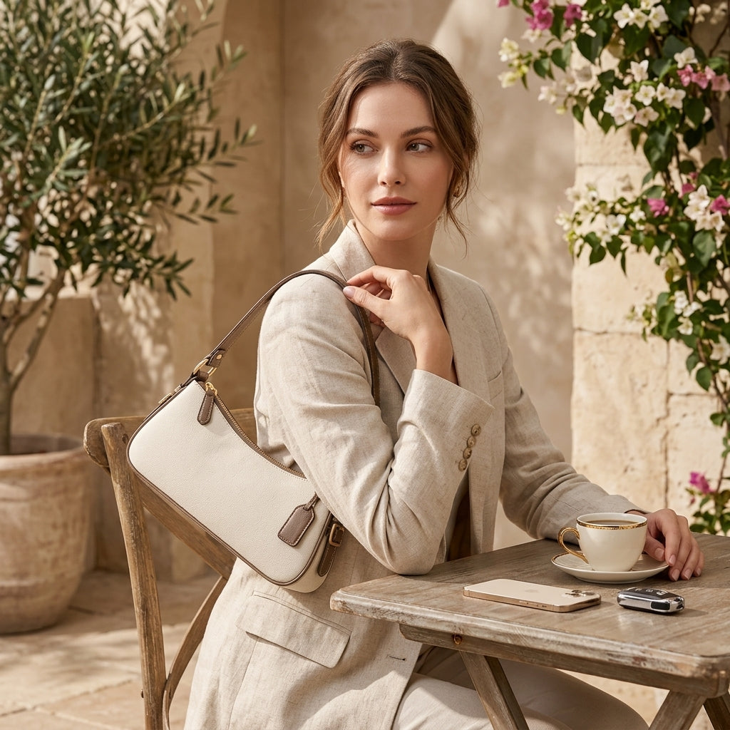 Minimal Baguette Shoulder Bag