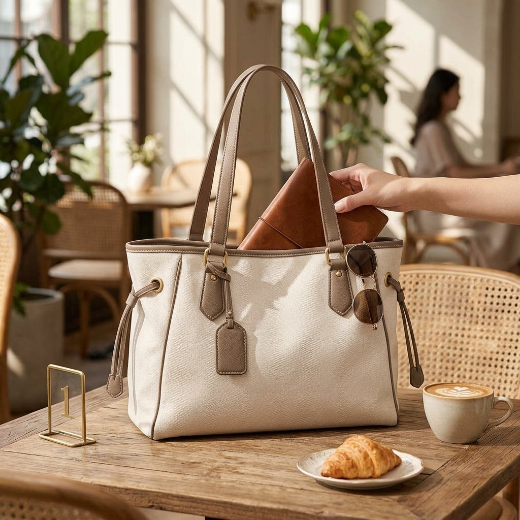 Soft-Structure Everyday Tote Bag