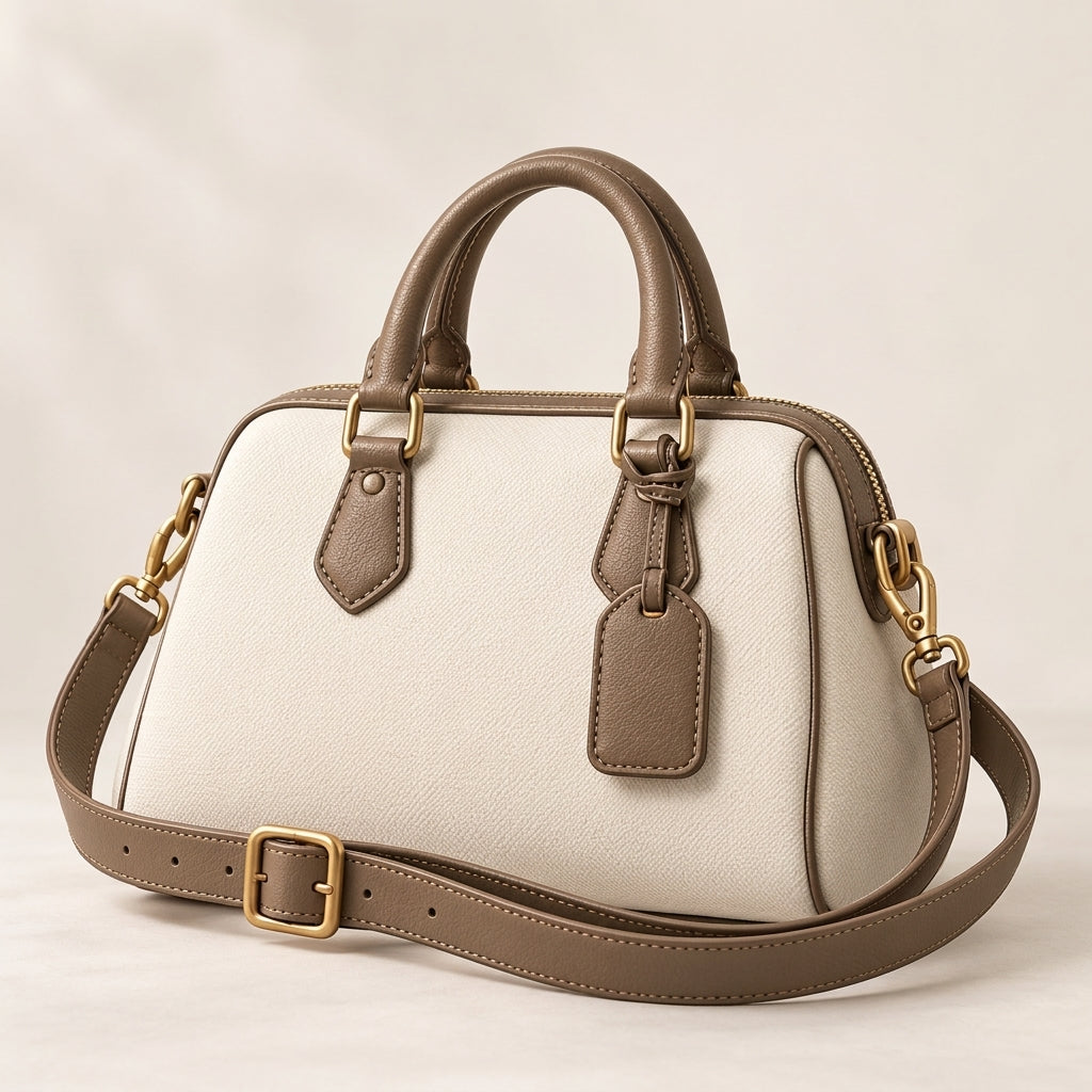 Crescent Canvas Shoulder Bag