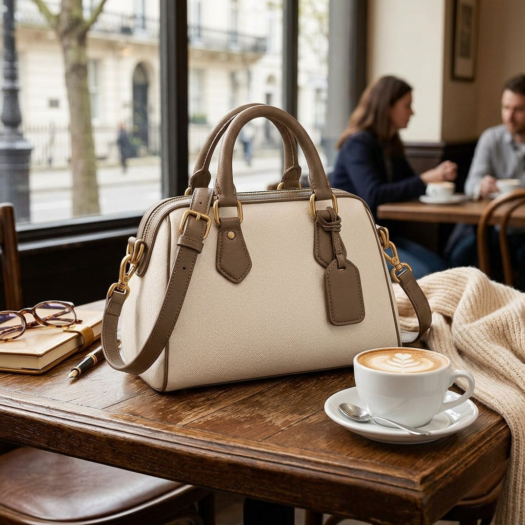 Crescent Canvas Shoulder Bag