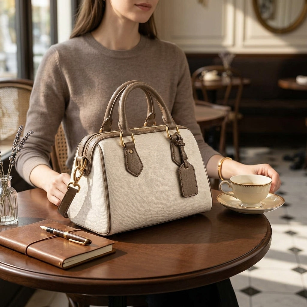Crescent Canvas Shoulder Bag