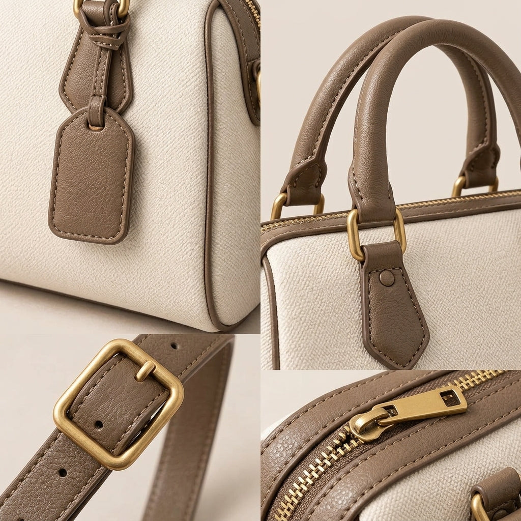 Crescent Canvas Shoulder Bag